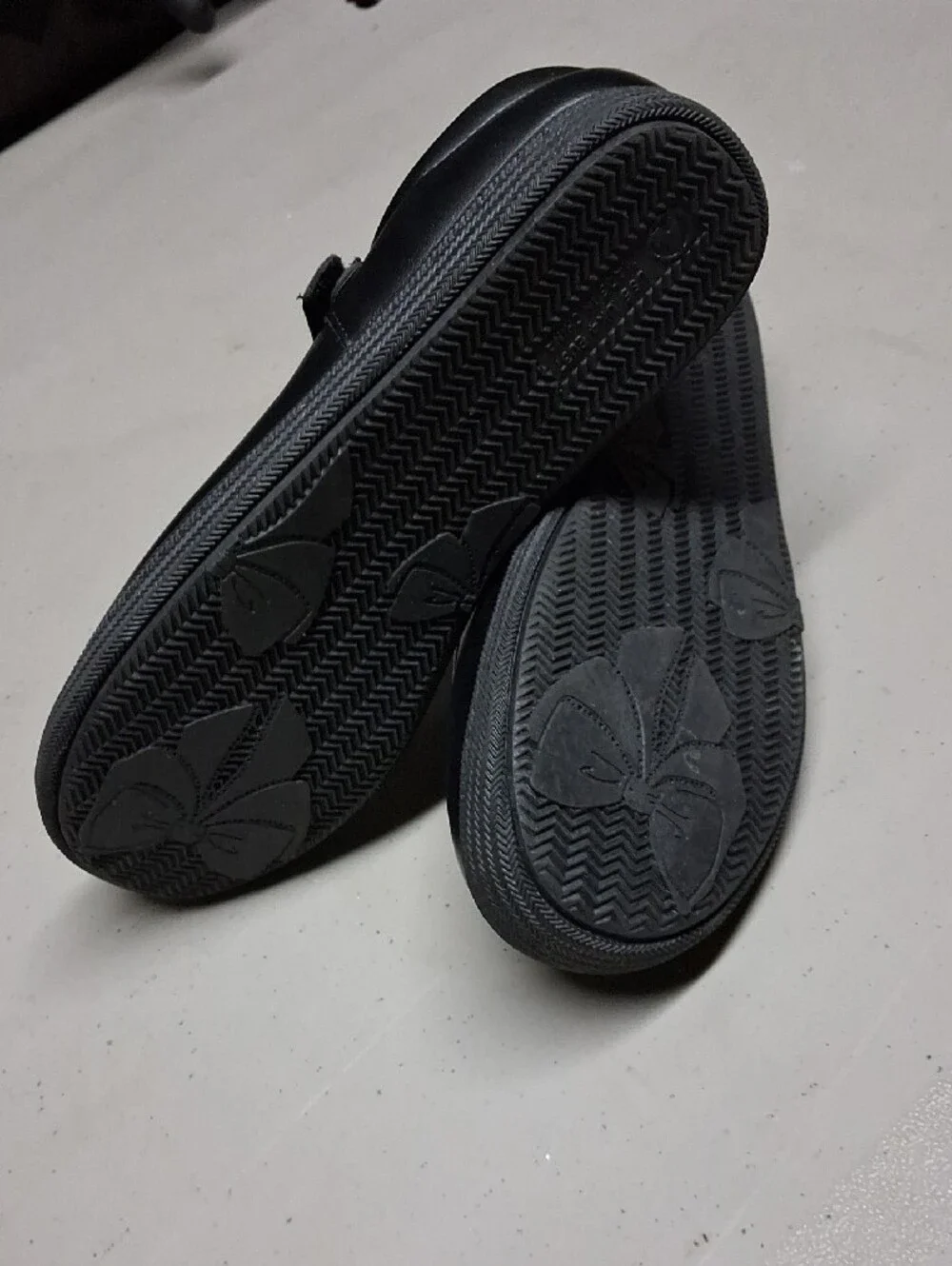 Girls' Black Mary Jane School Shoes with Strap